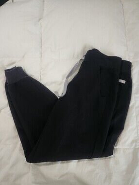 FIGS Technical Collection Scrub Pants Joggers Black Scrubs, Size XSmall